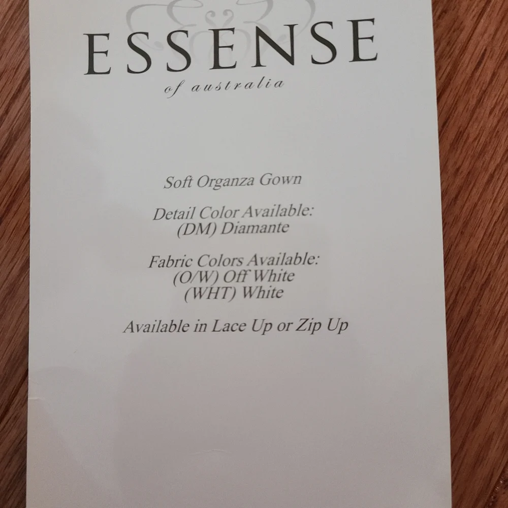 New w/ Tags, Essense of Australia Classic, Romantic Wedding Gown- Bridal, Size 0 - Picture 3 of 16
